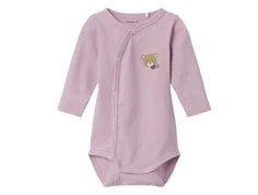 Name It body wrap mauve mist med bamse